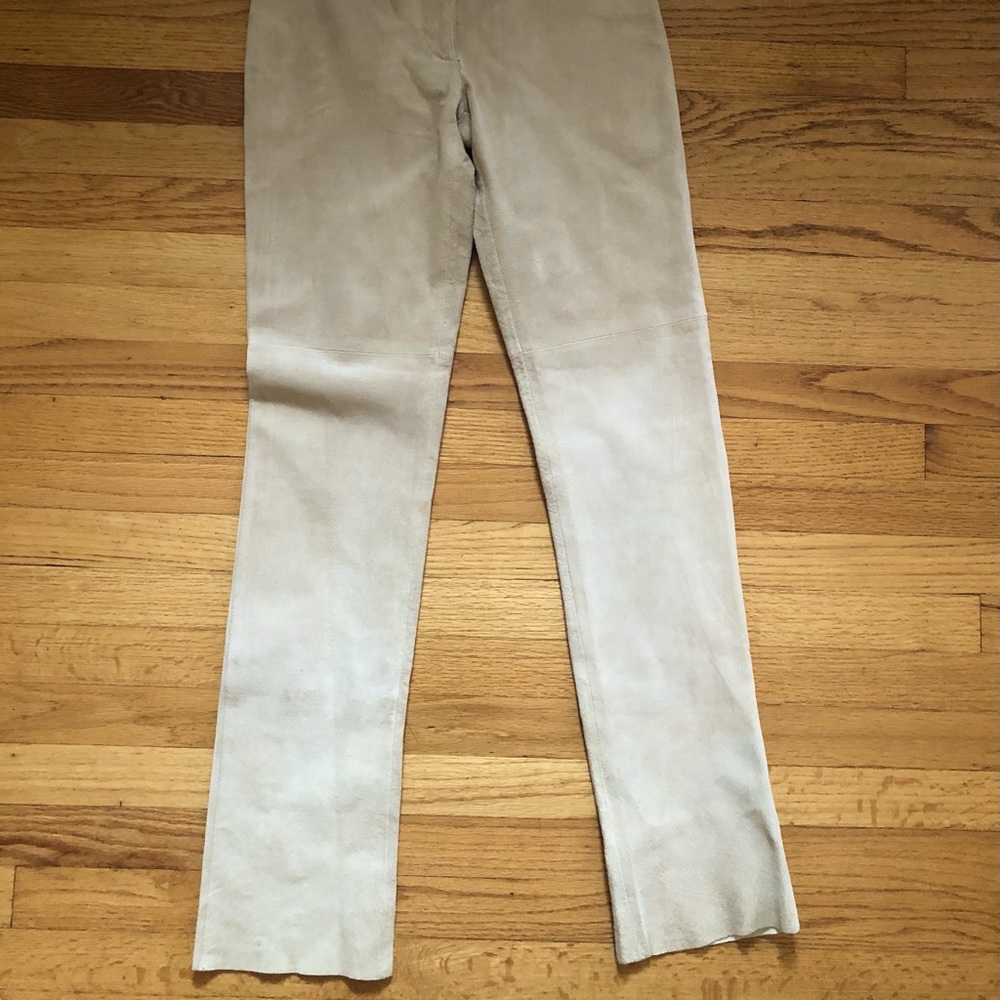 Leather pants suede pants size 2 Bebe
